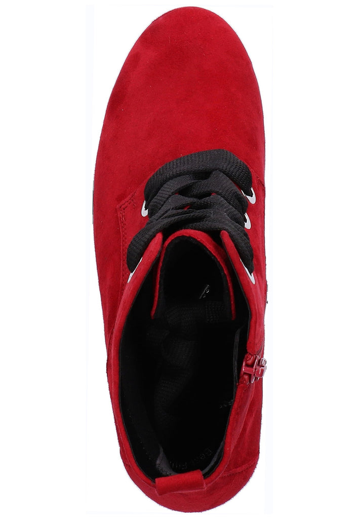 Gabor Stiefelette Leder Rot - surf4shoes