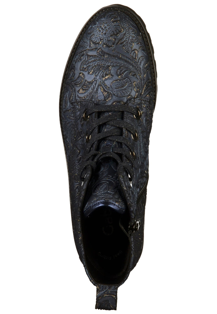 Gabor Stiefelette Leder Blau - surf4shoes