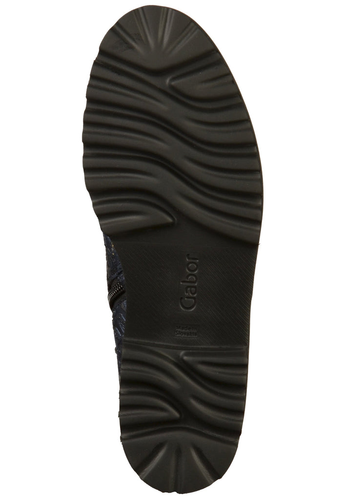 Gabor Stiefelette Leder Blau - surf4shoes