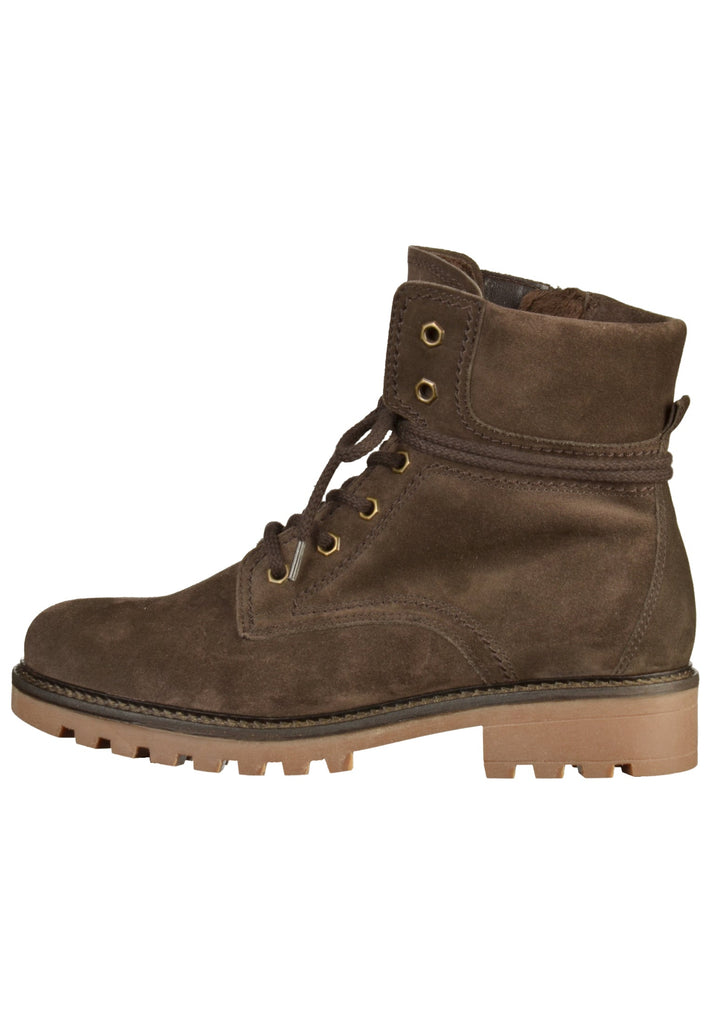 Gabor Stiefelette Veloursleder Dunkelbraun - surf4shoes