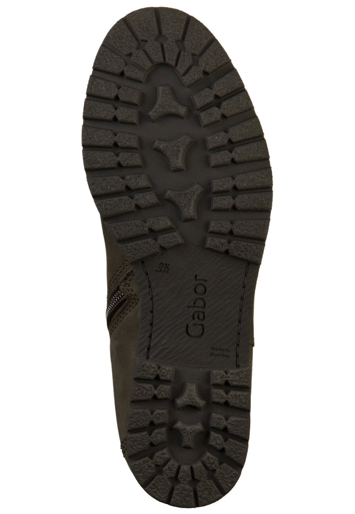 Gabor Stiefelette Veloursleder Grau - surf4shoes