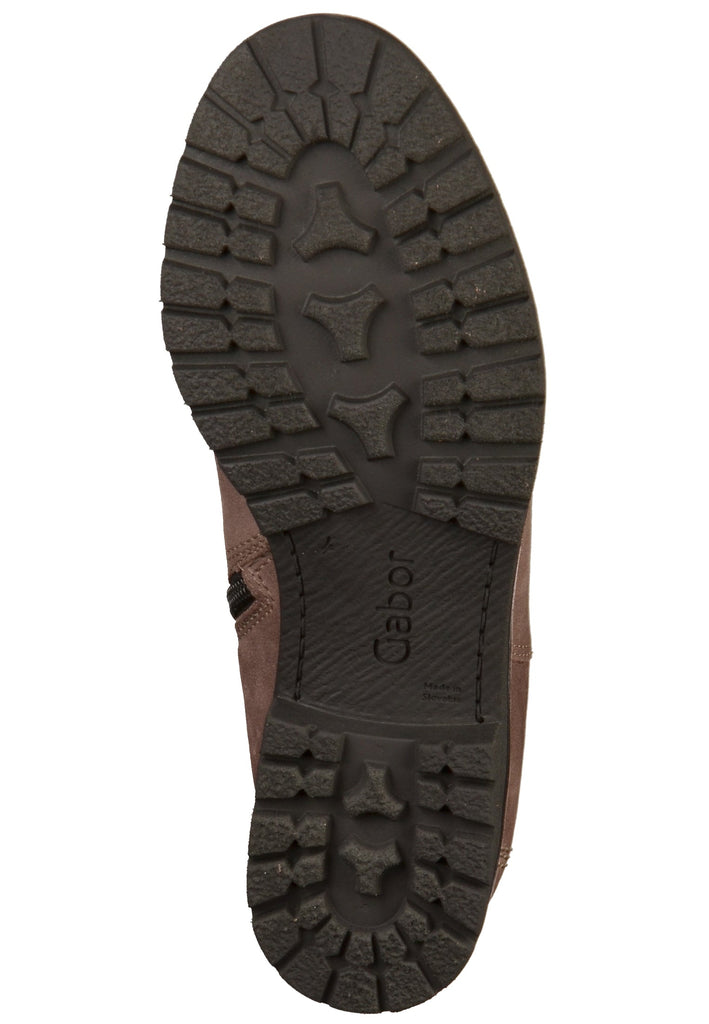 Gabor Stiefelette Veloursleder Braun - surf4shoes