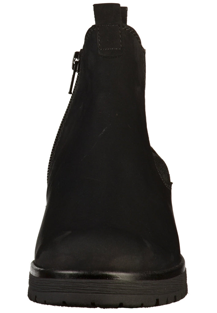 Gabor Stiefelette Nubukleder Schwarz - surf4shoes