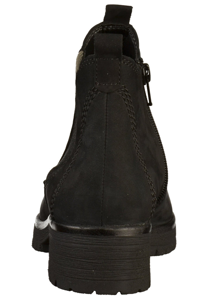 Gabor Stiefelette Nubukleder Schwarz - surf4shoes
