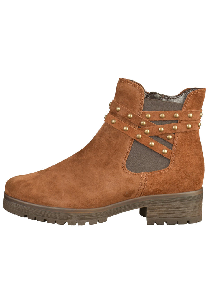 Gabor Stiefelette Veloursleder Braun - surf4shoes