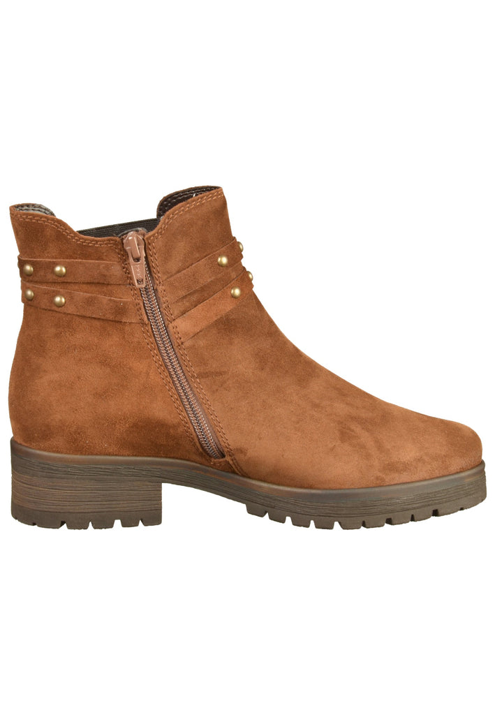 Gabor Stiefelette Veloursleder Braun - surf4shoes