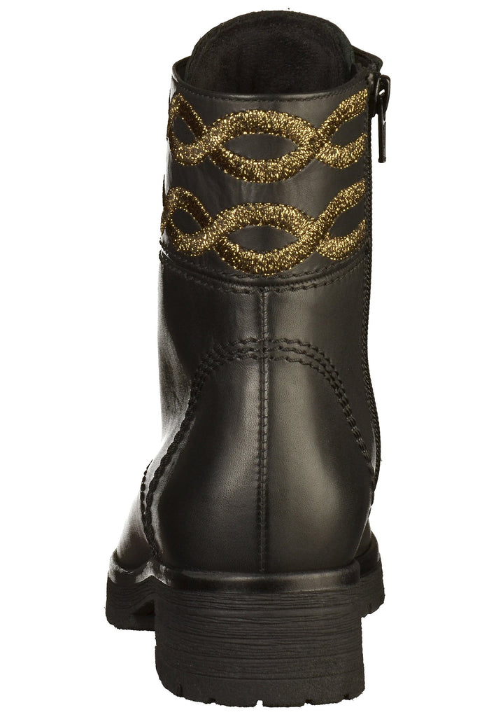 Gabor Stiefelette Leder Schwarz - surf4shoes