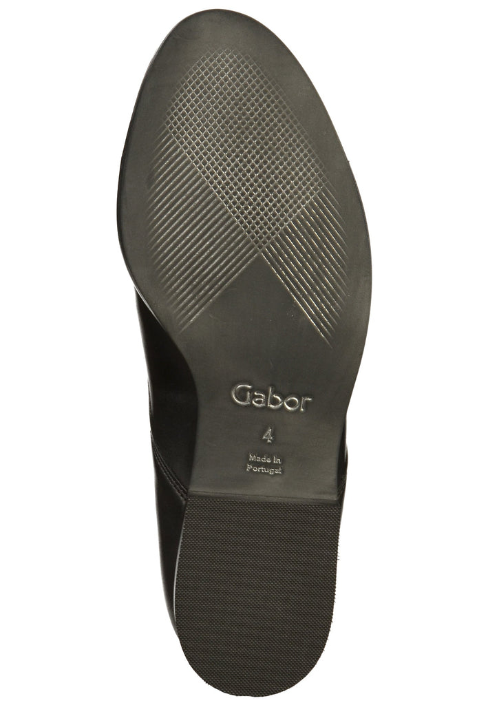 Gabor Halbschuhe Leder Schwarz - surf4shoes