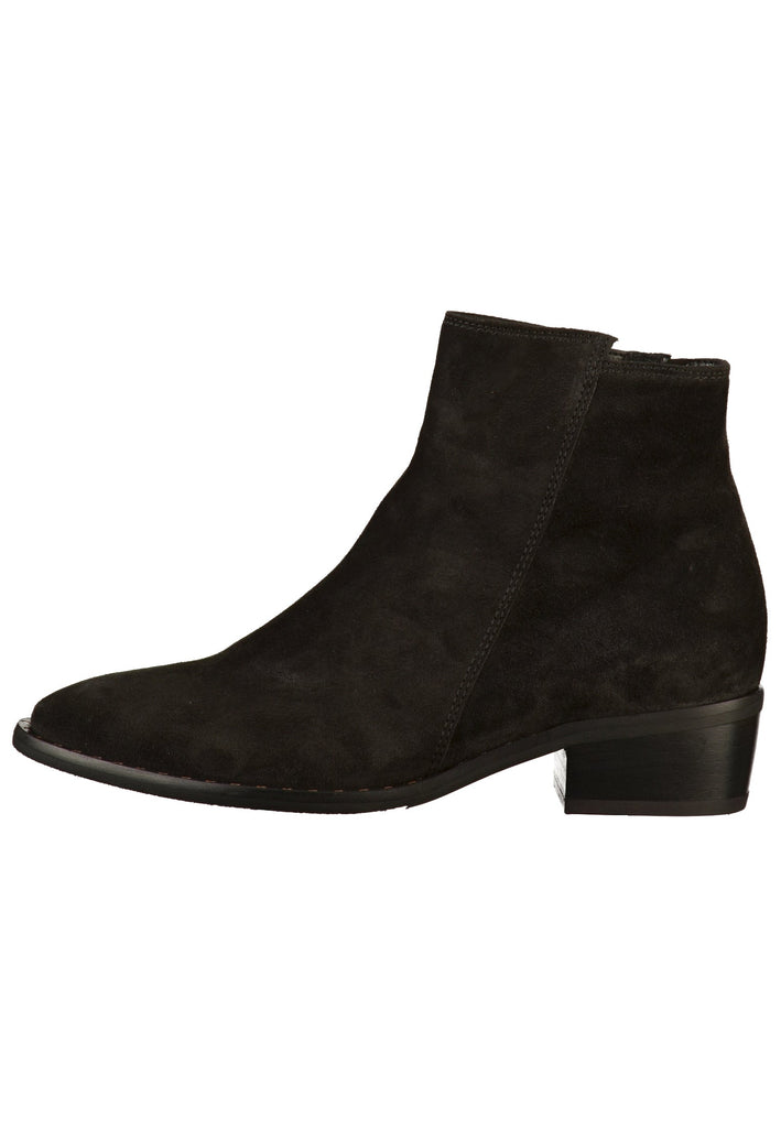 Gabor Stiefelette Veloursleder Schwarz - surf4shoes