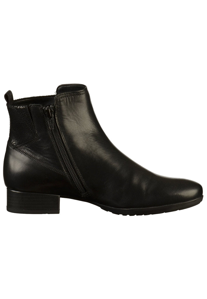 Gabor Stiefelette Leder Schwarz - surf4shoes
