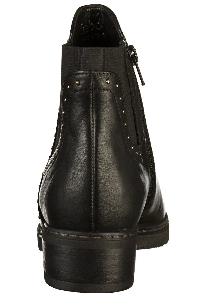 Gabor Stiefelette Leder Schwarz - surf4shoes