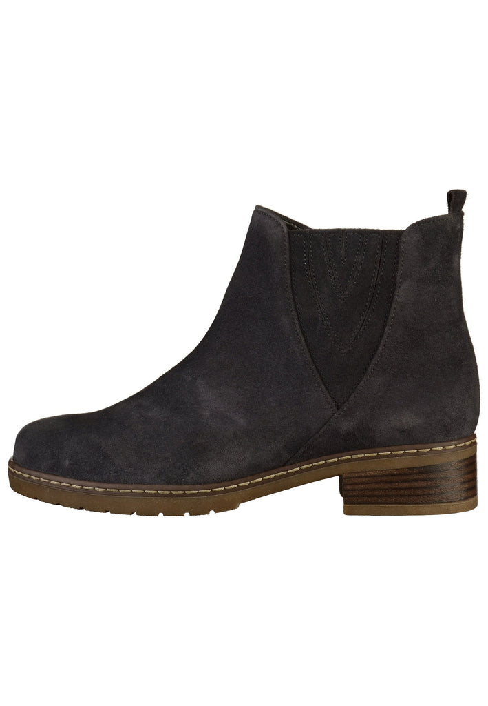 Gabor Stiefelette Veloursleder Blau - surf4shoes