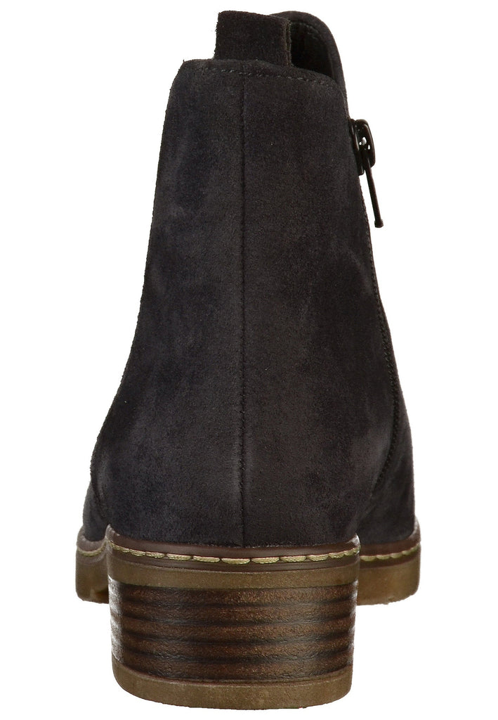 Gabor Stiefelette Veloursleder Blau - surf4shoes