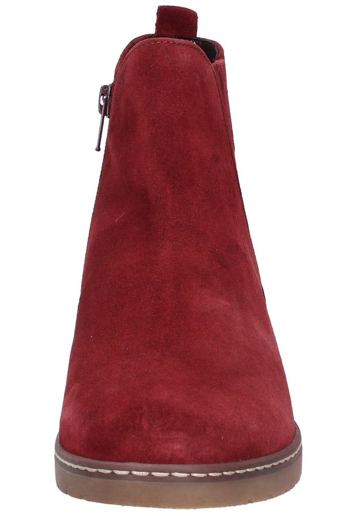 Gabor Stiefelette Veloursleder dark red - surf4shoes