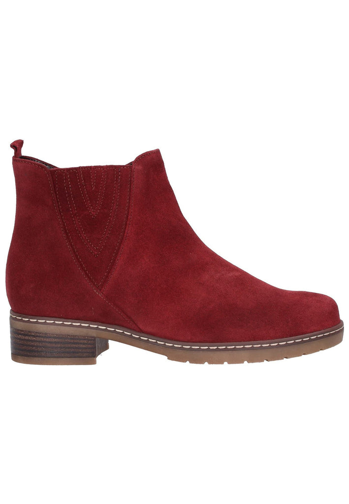 Gabor Stiefelette Veloursleder dark red - surf4shoes