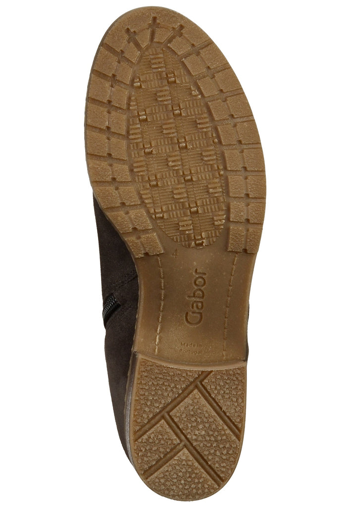 Gabor Stiefelette Nubukleder Dunkelgrau - surf4shoes