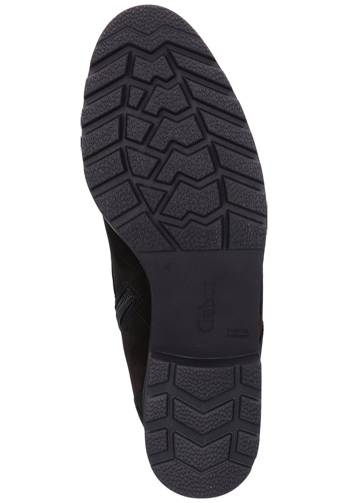 Gabor Stiefelette Leder Schwarz - surf4shoes