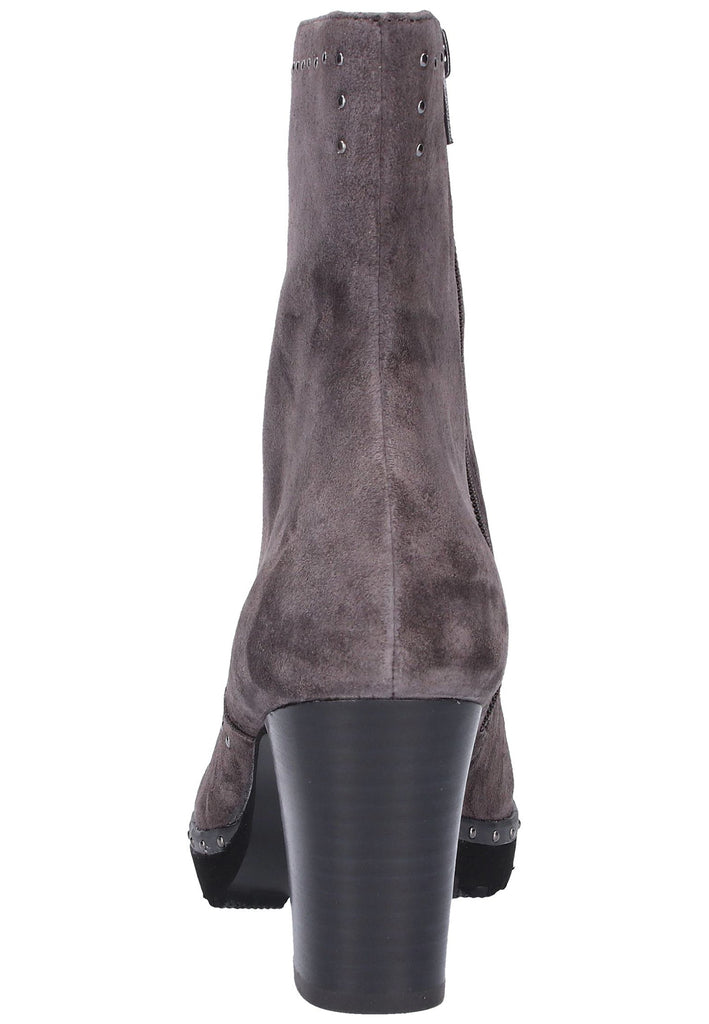 Gabor Stiefelette Veloursleder Dunkelgrau - surf4shoes