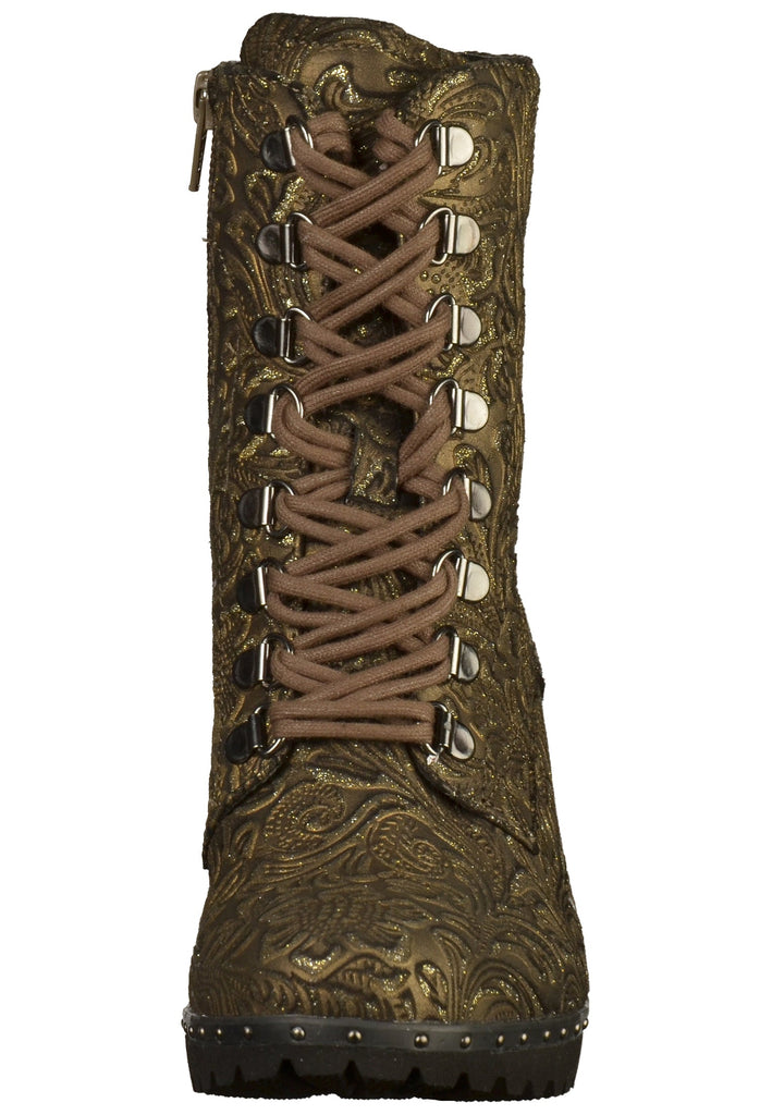 Gabor Stiefelette Leder Oliv - surf4shoes