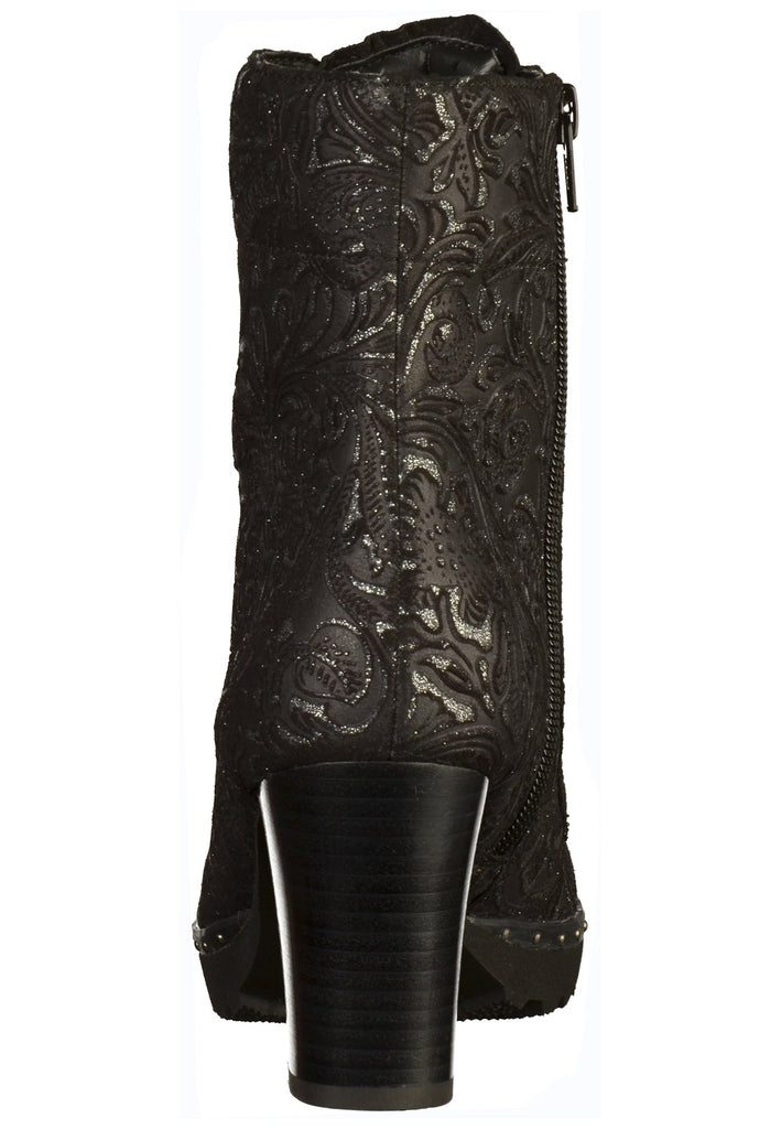 Gabor Stiefelette Leder Schwarz - surf4shoes