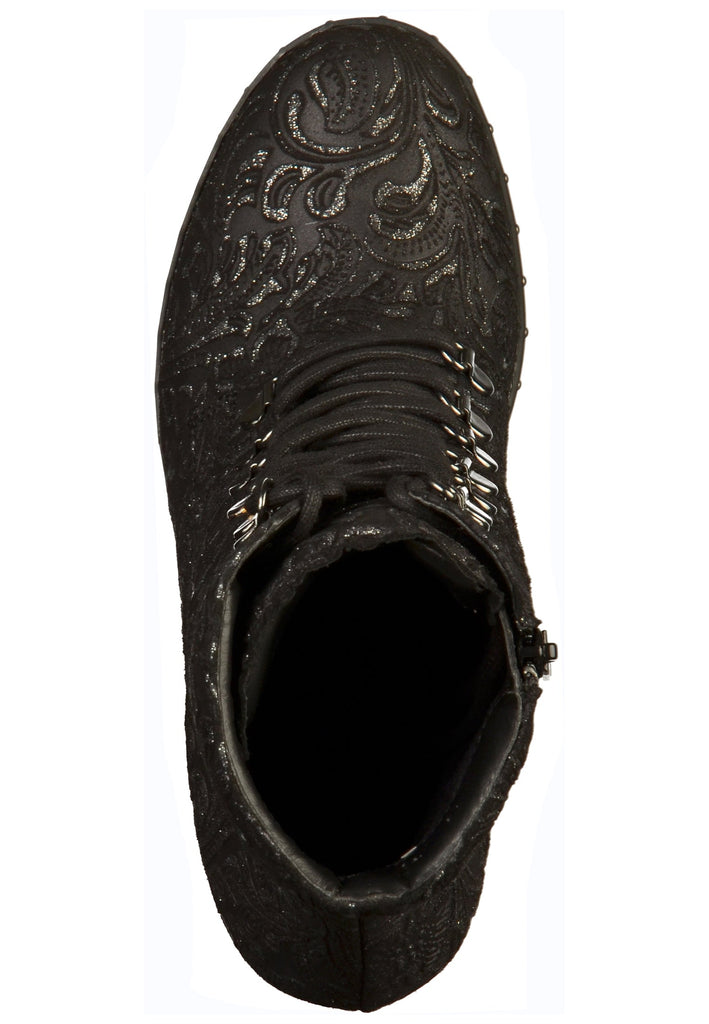 Gabor Stiefelette Leder Schwarz - surf4shoes