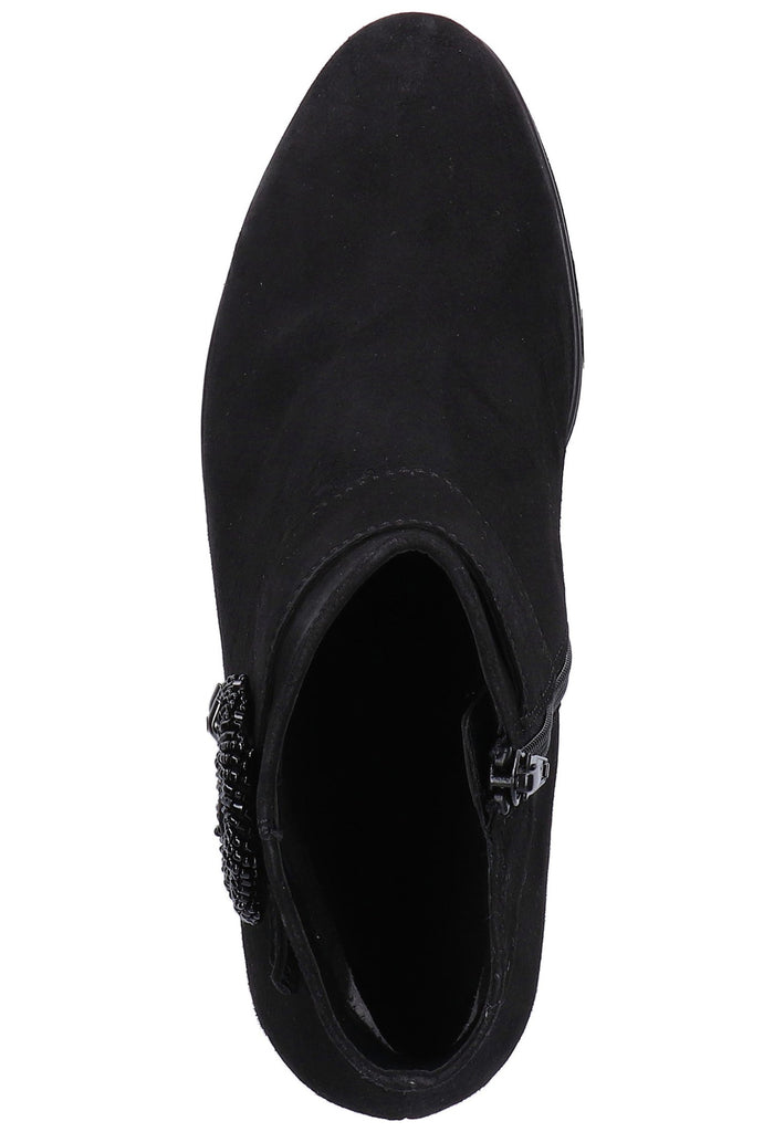 Gabor Stiefelette Leder Schwarz - surf4shoes