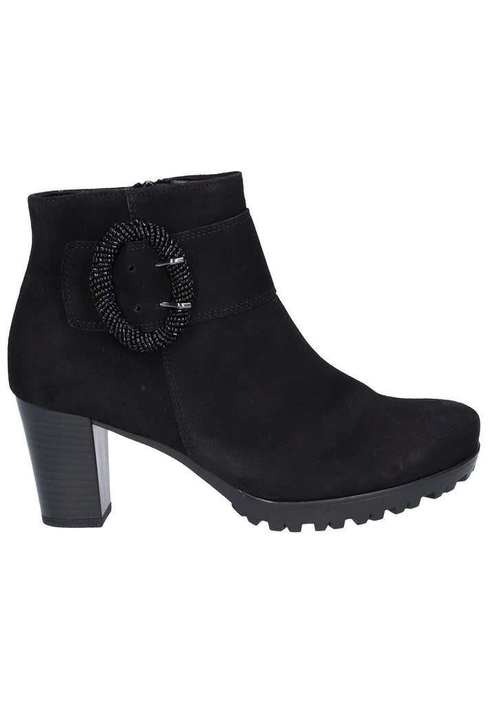 Gabor Stiefelette Leder Schwarz - surf4shoes