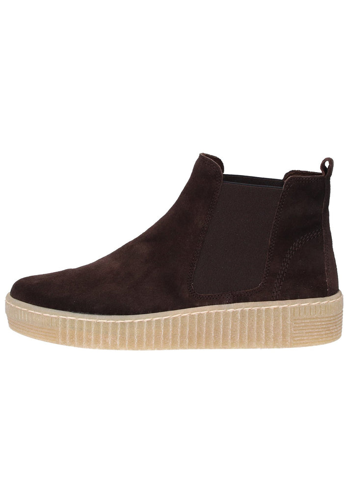 Gabor Stiefelette Veloursleder Dunkelbraun - surf4shoes
