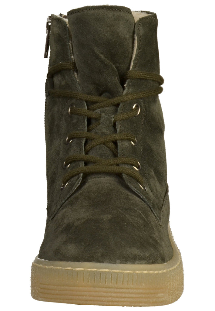 Gabor Stiefelette Veloursleder Oliv - surf4shoes