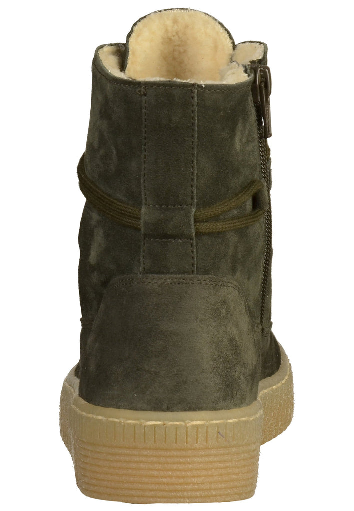Gabor Stiefelette Veloursleder Oliv - surf4shoes