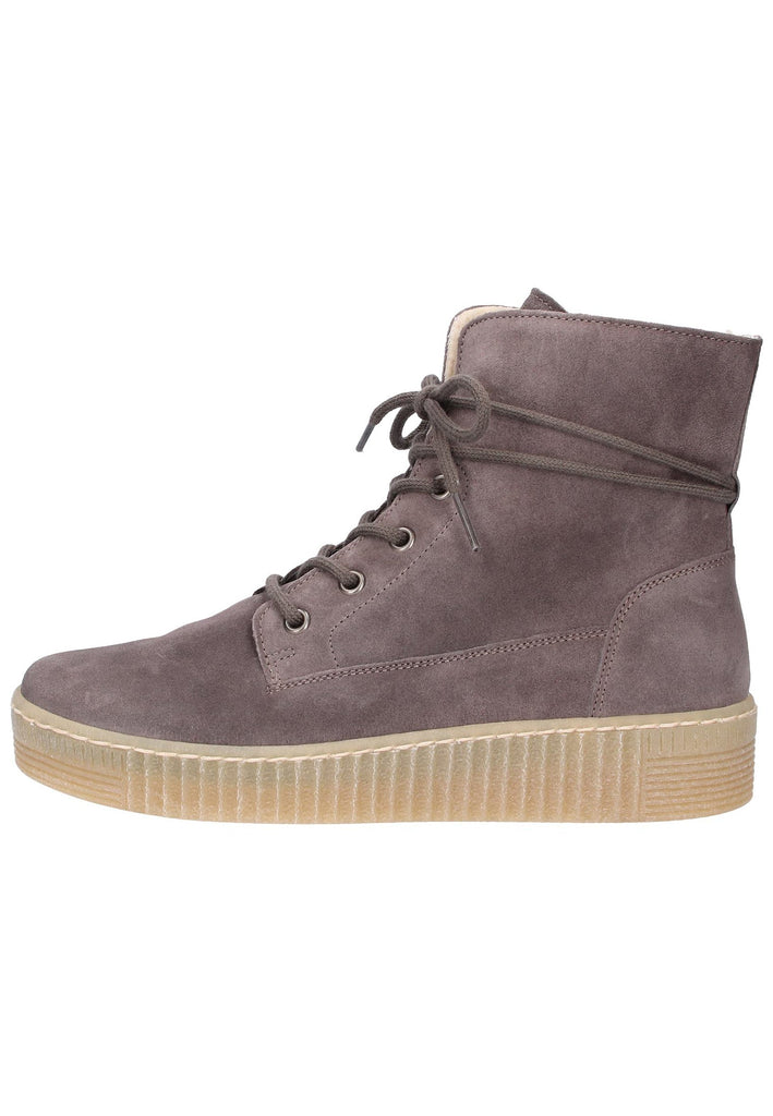 Gabor Stiefelette Veloursleder Oliv - surf4shoes