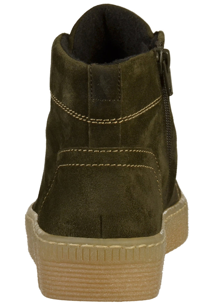 Gabor Stiefelette Veloursleder Oliv - surf4shoes