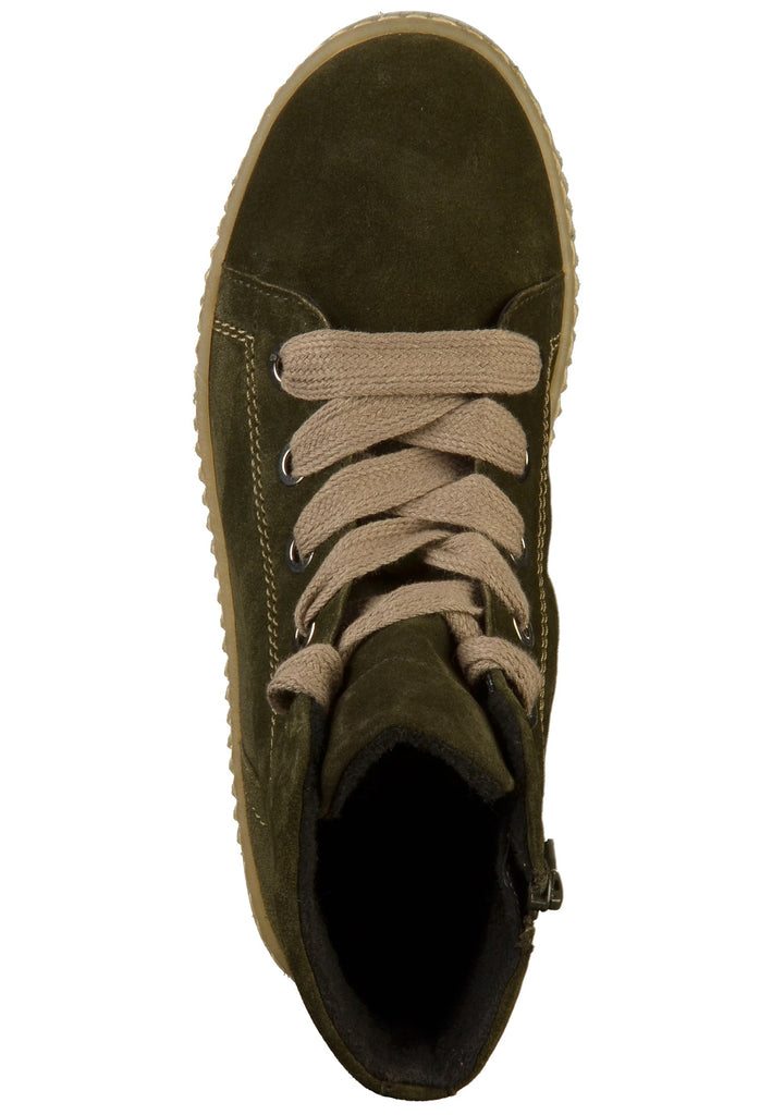 Gabor Stiefelette Veloursleder Oliv - surf4shoes