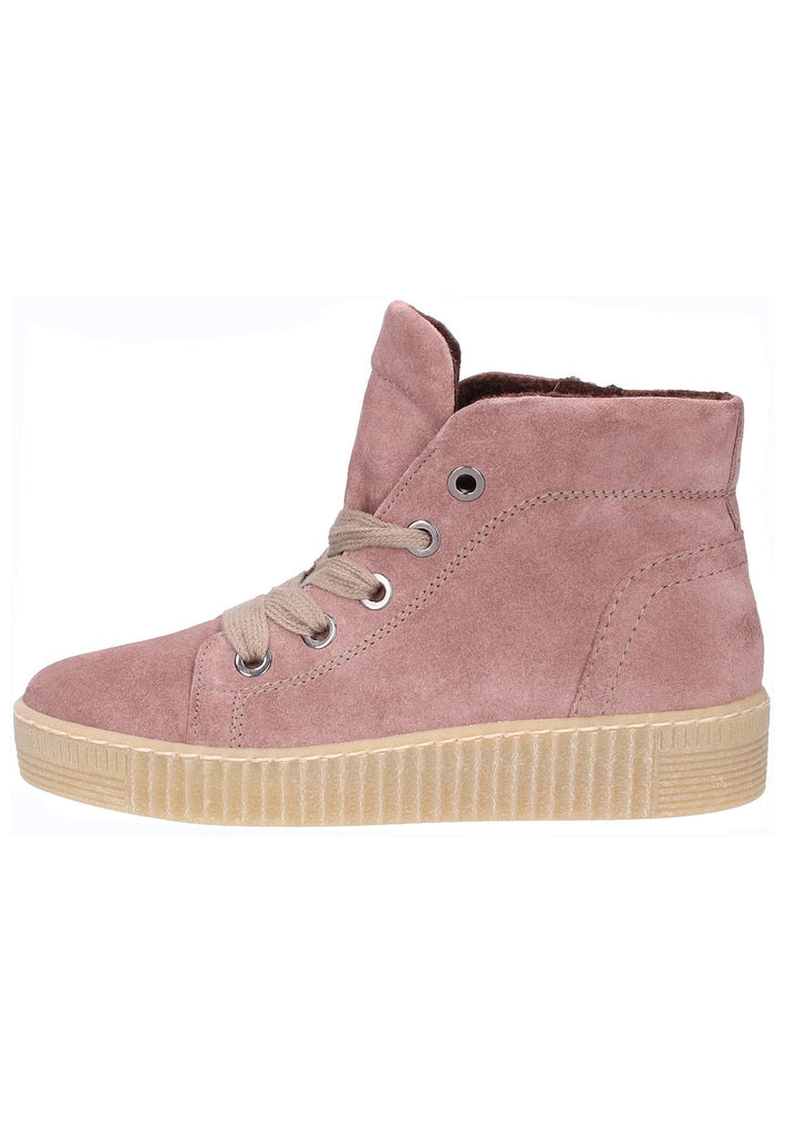 Gabor Stiefelette Veloursleder Rosa - surf4shoes