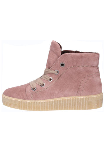 Gabor Stiefelette Veloursleder Rosa - surf4shoes