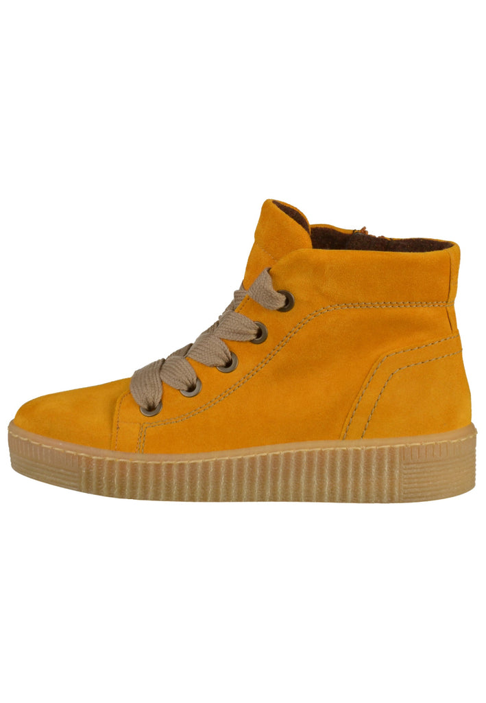 Gabor Stiefelette Veloursleder Gelb - surf4shoes