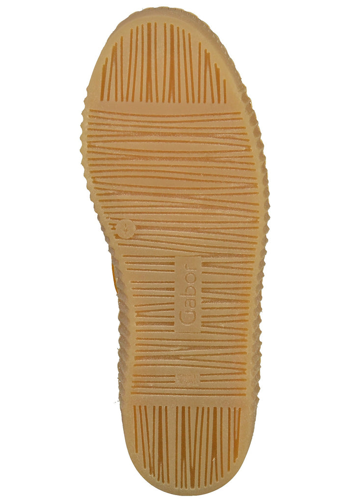 Gabor Stiefelette Veloursleder Gelb - surf4shoes