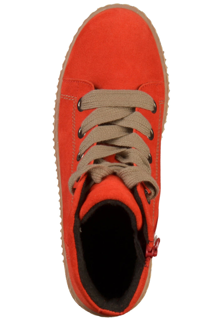 Gabor Stiefelette Veloursleder Rot - surf4shoes