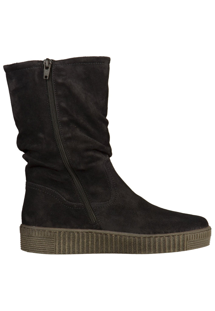 Gabor Stiefel Veloursleder Schwarz - surf4shoes