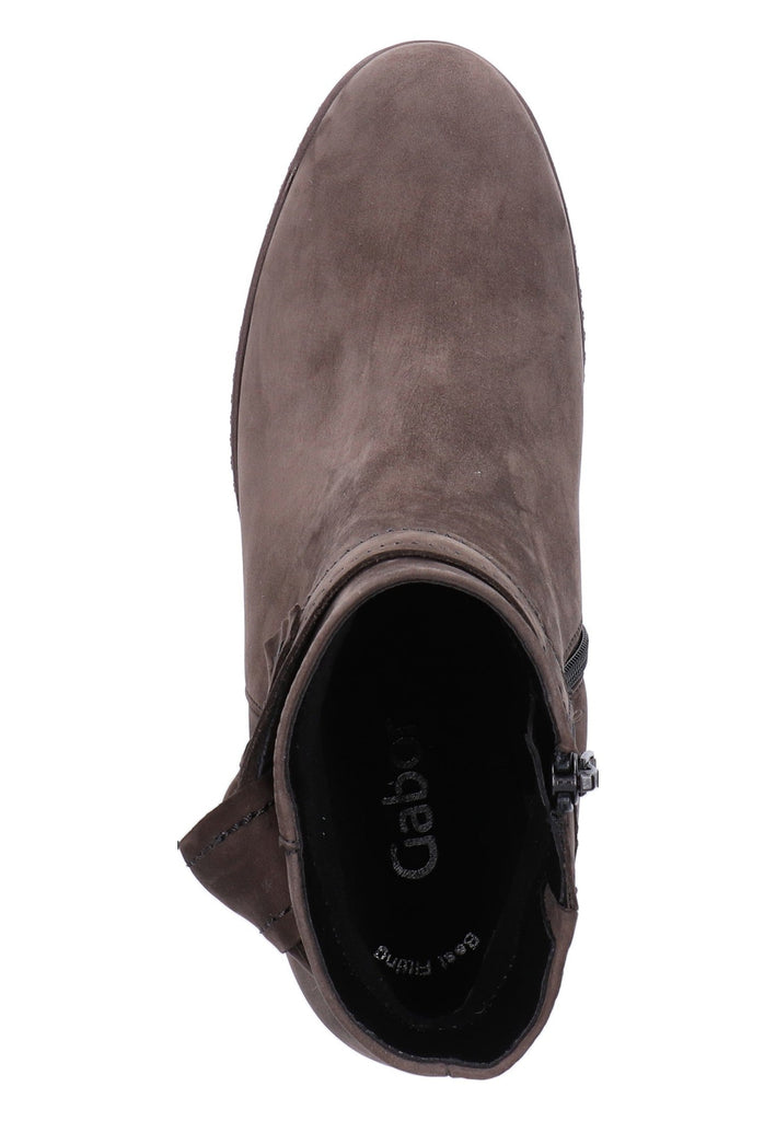 Gabor Stiefelette Leder Grau - surf4shoes