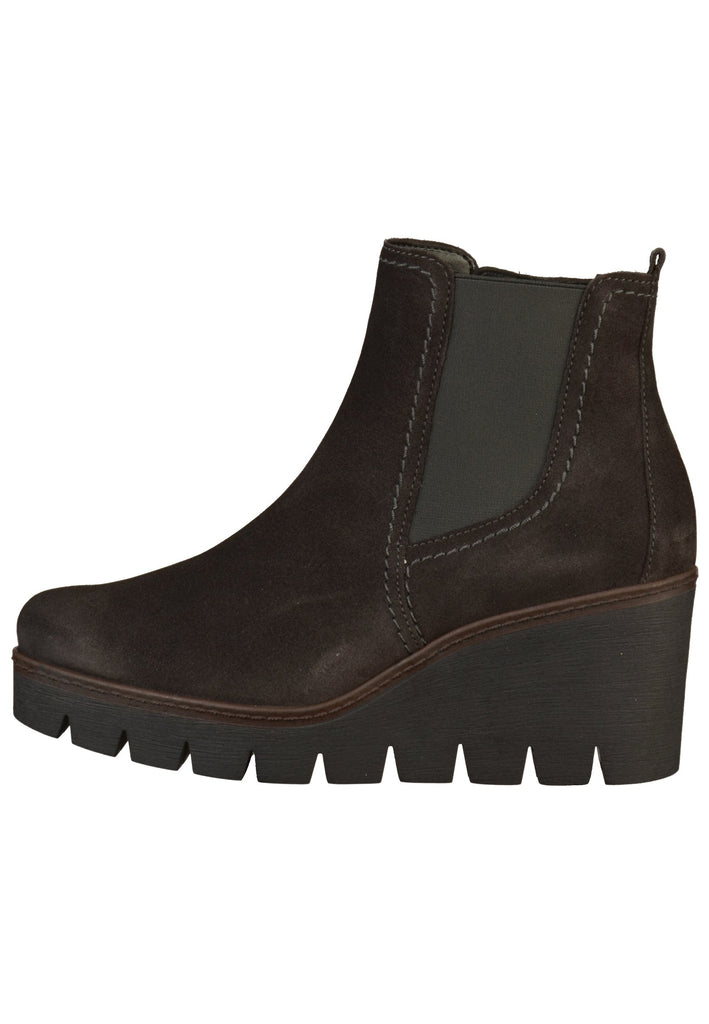 Gabor Stiefelette Veloursleder Grau - surf4shoes