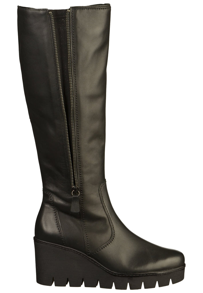 Gabor Stiefel Leder Schwarz - surf4shoes