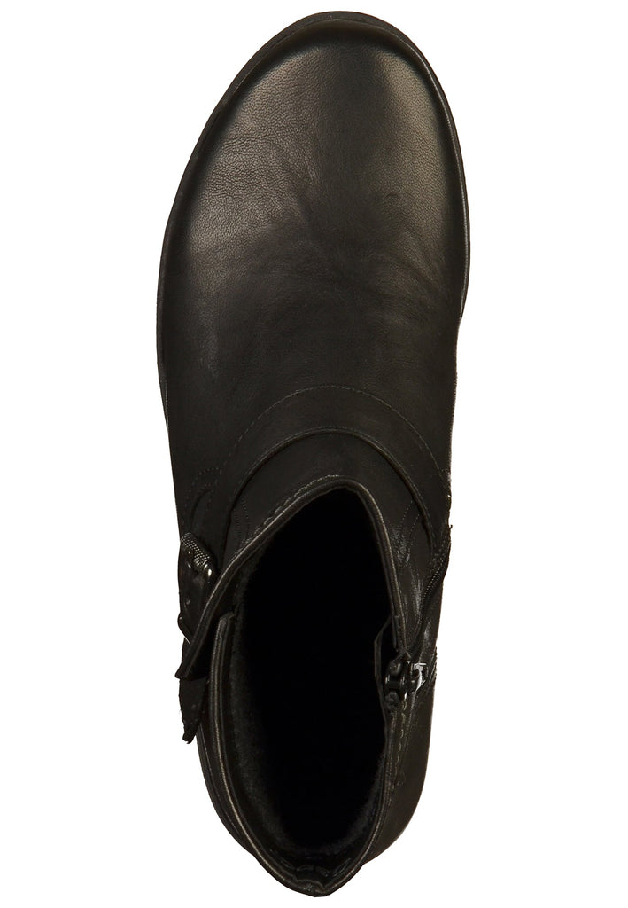 Gabor Stiefelette Leder Schwarz - surf4shoes