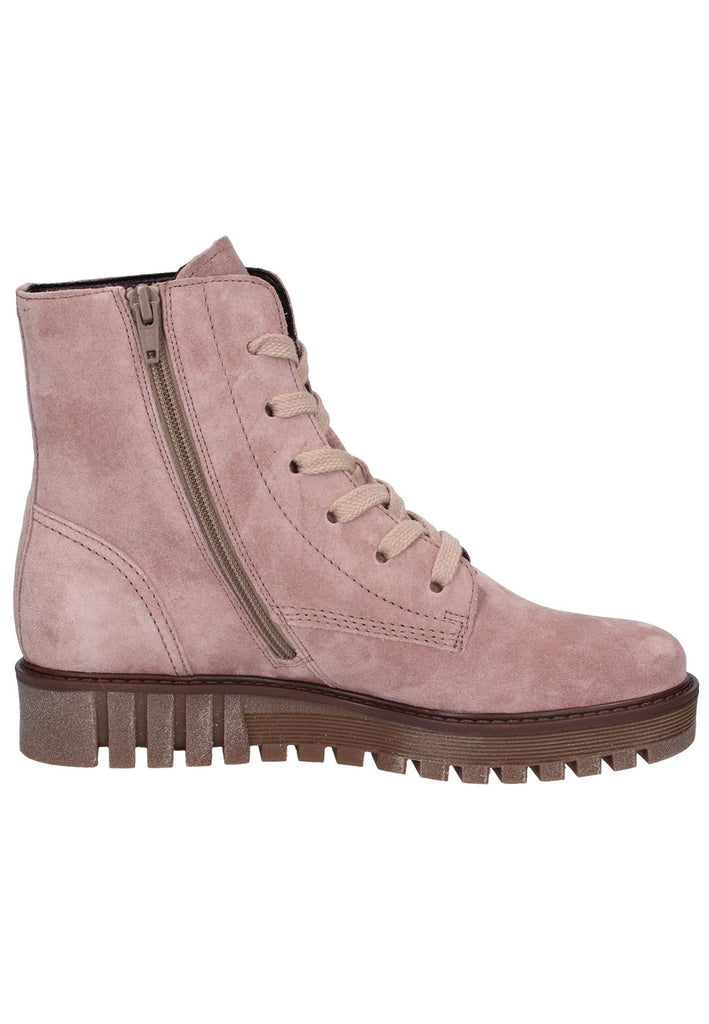 Gabor Stiefelette Veloursleder Rosa - surf4shoes