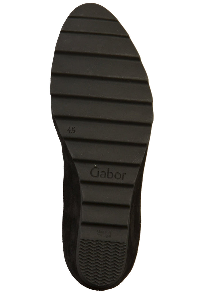 Gabor Pumps Leder Schwarz - surf4shoes