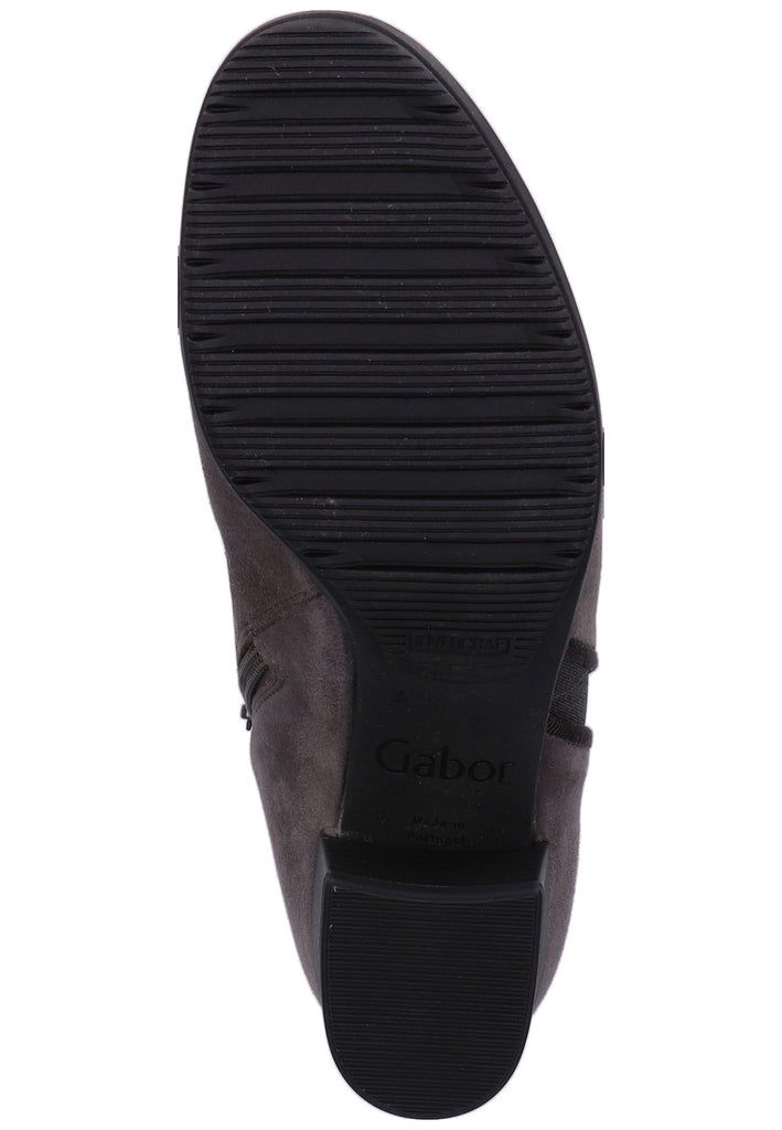 Gabor Stiefelette Leder Zinn - surf4shoes