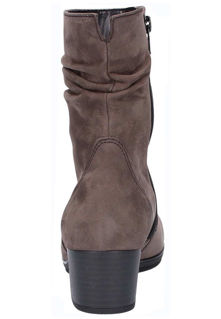 Gabor Stiefelette Nubukleder Anthrazit - surf4shoes
