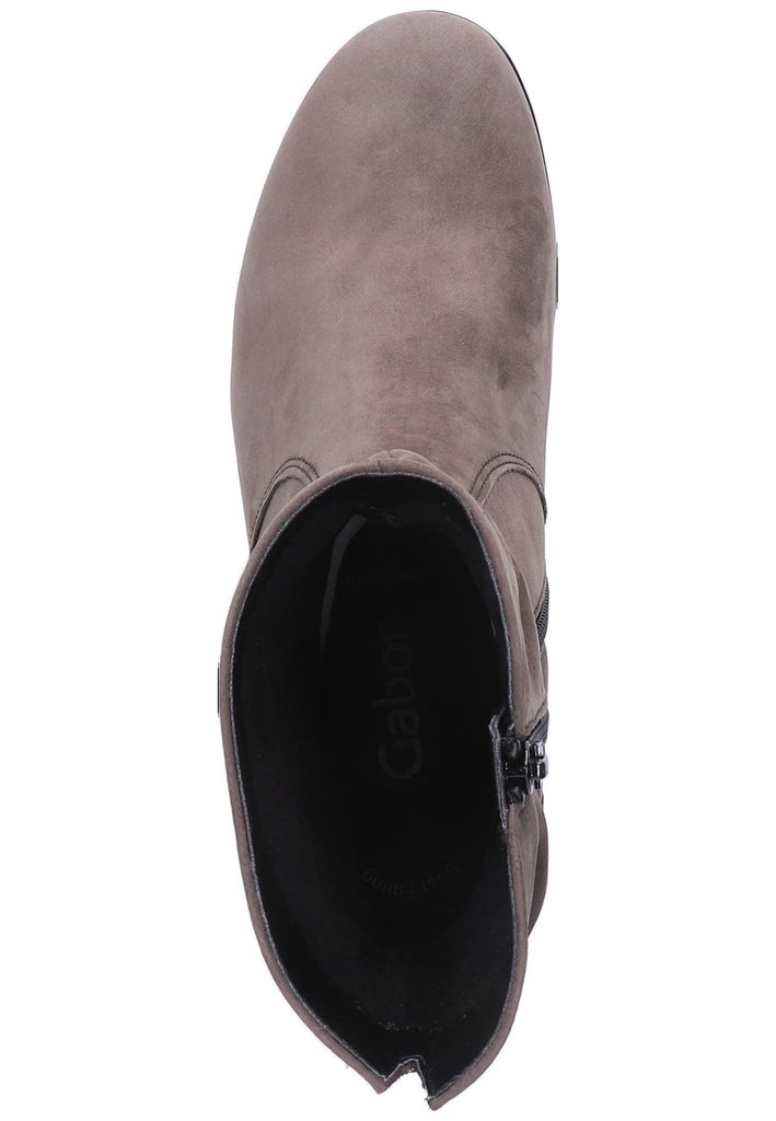 Gabor Stiefelette Nubukleder Anthrazit - surf4shoes