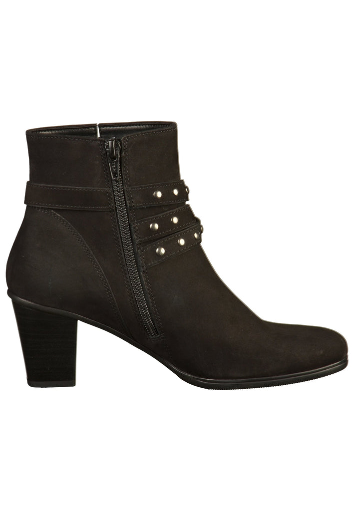 Gabor Stiefelette Leder Schwarz - surf4shoes