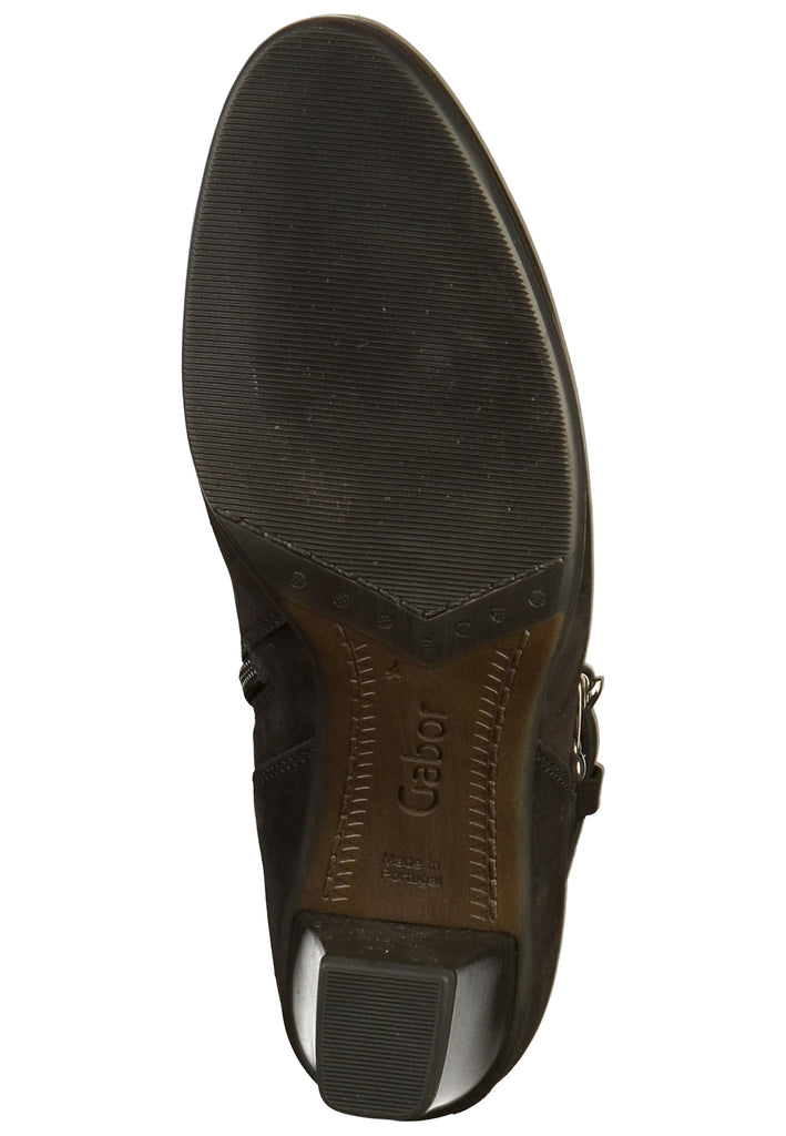 Gabor Stiefelette Leder Schwarz - surf4shoes